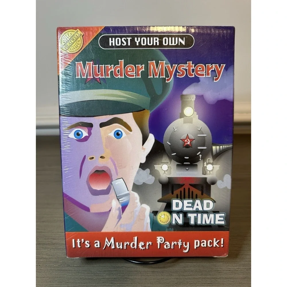 Dead on Time - Murder Mystery Party Pack - Game, Invitations, CD - SEALED NEW!
